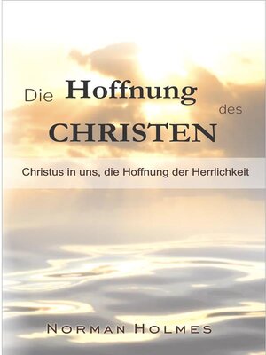 cover image of Die Hoffnung des Christen